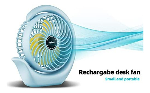 Ventilador De Escritorio Viniper Rotacion 180 Grados Cielo