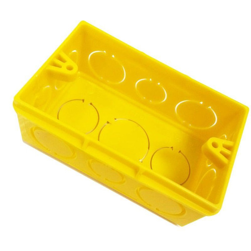 Imagem 1 de 2 de Caixa De Luz Amarela 4x2 Tigre 110 Peças