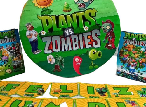 Cotillón Plants Vs Zombies Niño Niña 