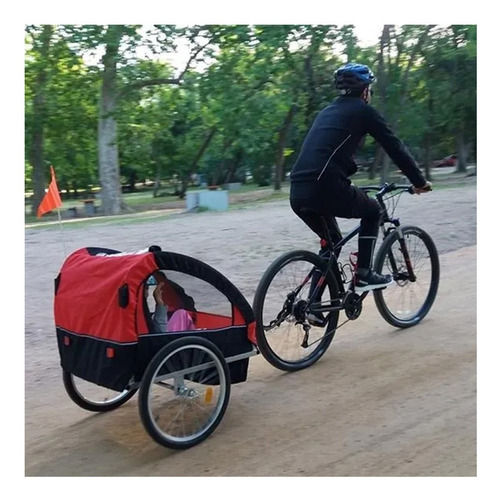 Trailer Bicicleta Carro Paseo Correr Niños  - Garageimpo