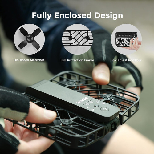 Hoverair X1 Self-flying Camera,pocket-sized Drone Black