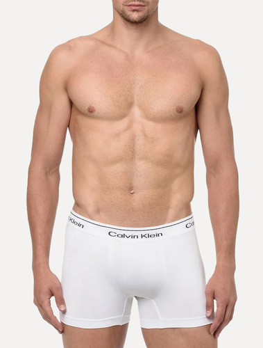 Cueca Calvin Klein Trunk Modern Cotton Seamless Eco Branca