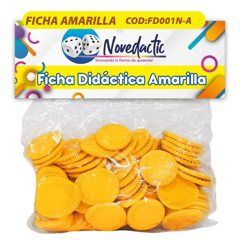 Ficha Didáctica De Plástico Con 95 Fichas (varios Colores)