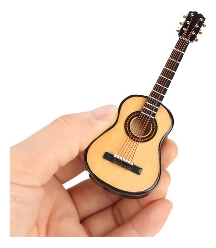 Liebewh Modelo De Guitarra De Madera En Miniatura, El Instru