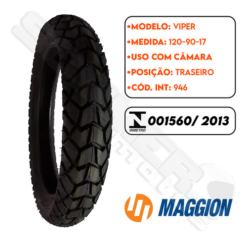 Par Pneu Nx Falcon 400 90-90-21 + 120-90-17 Viper Maggion