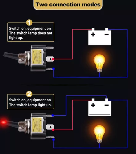 Switch Interruptor de Palanca para Carro 12V LED ASW-07D