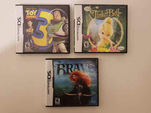 Imagen 1 de 10 de Lote 3 Videojuegos Nintendo Ds Toy Story 3 Brave Tinker Bell