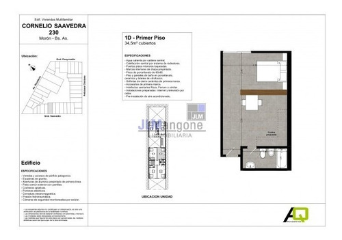 Imagen 6 de 8 de Departamenos 1 Y 2 Ambientes A Estrenar