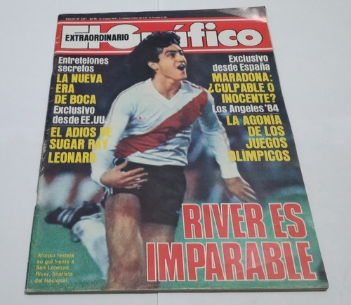 El Grafico 3371. Maradona. River 2 San Lorenzo 1 