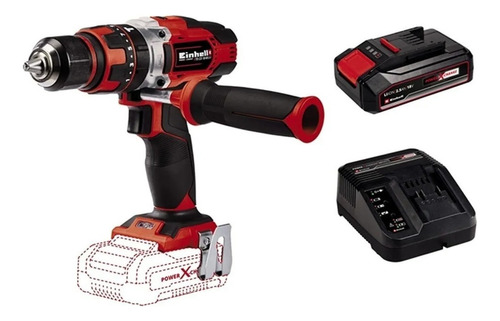 Taladro Atornillador Percutor 13mm 18v Bat+ Cargador Einhell Color Rojo Frecuencia 50 Hz/60 Hz