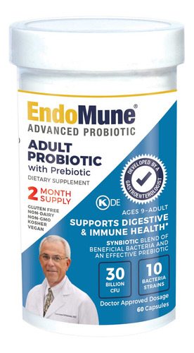 Endomune Advanced Adult Multi-strain Probiotic Supplement Wi