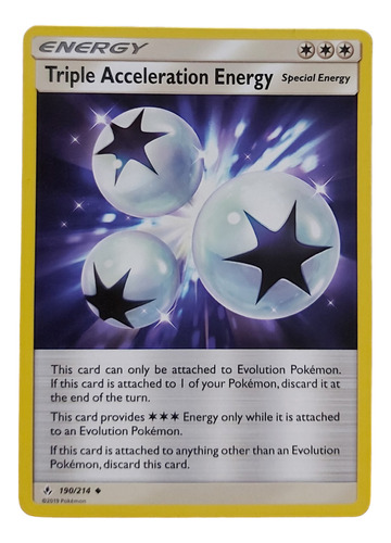 Carta Pokemon Energy Triple Acceleration Energy 190/214