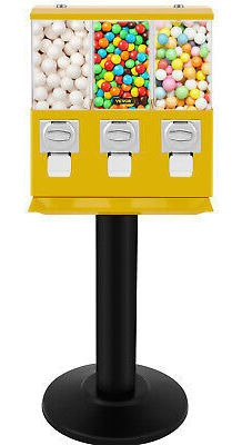 Yellow Bulk Vending Gumball Candy Machine Countertop Tre Vvr