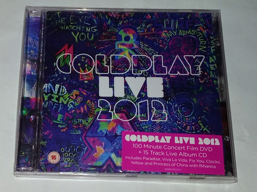 Coldplay Live 2012 Cd + Dvd Promo Sellado Arg / Kktus