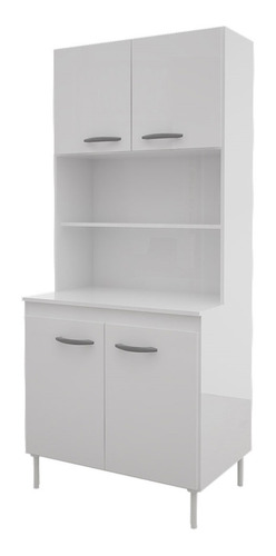 Kit Cocina Blanco Puertas Estantes 80 Cm Oferta Envio