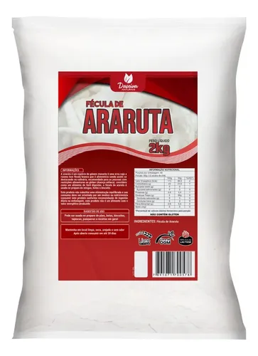 comprar Fécula De Araruta 2kg Su002F Glúten Substitui A Farinha De Trigo