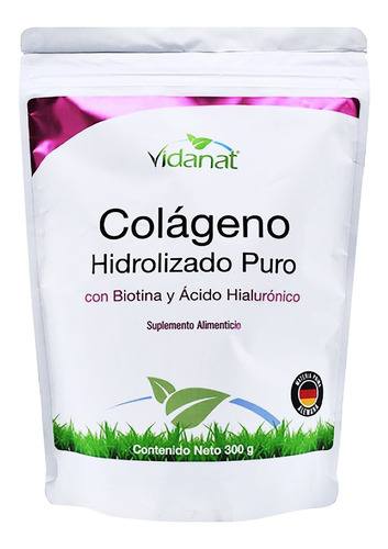 Colageno Hidrolizado Puro, Biotina, Ácido Hialurónico 300 G