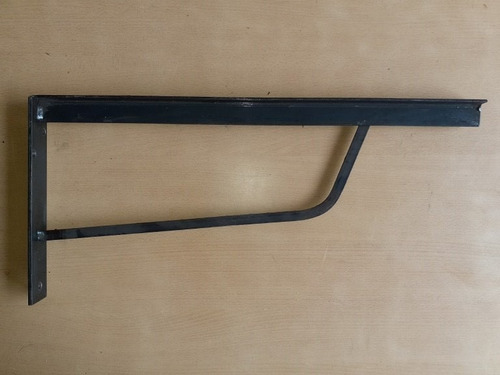 Imagen 2 de 6 de Ménsula Soporte Mesada Estante Hierro Reforzada 25x40cm