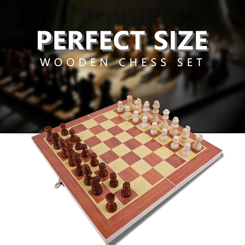 Juego De Ajedrez De Madera De 12 Pulgadas Juego De Mesa De M