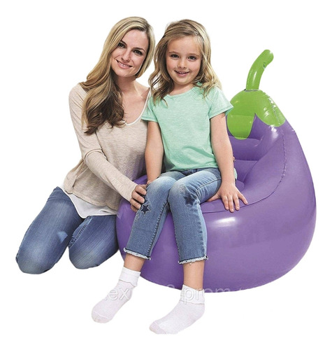 Puff Mueble Sillón Inflable Uva P Niños 3a10 Años Bestway