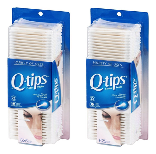 Q-tips Torundas 625 cada, Paquete De De 2