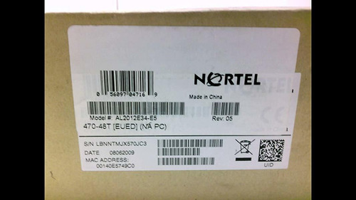 Switch Nortel Al2012e34-e5 Ethernet 48 Ports 100-240 V Ac. ®