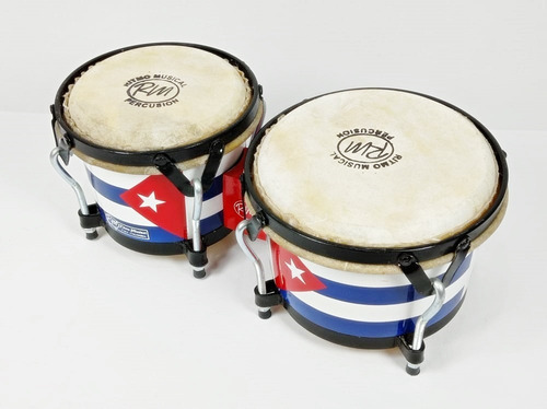 Bongo Pro. Cuero Acabado Cuba / Estuche Llave Envío Incluido