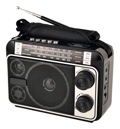 Radio Am Fm Usb Negro Rojo Mk-511 Circuit