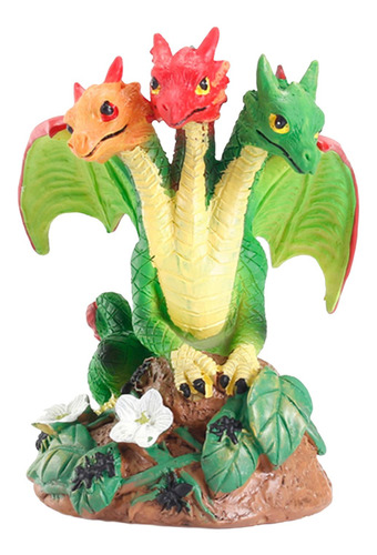 Estatua De Dragón Decorativa, Figura De Múltiples Cabezas