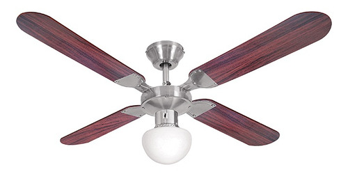 Ventilador De Techo 4 Palas Madera Reversibles 120cm Liliana