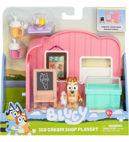 Bluey Mini Playsets Juego De Heladería | Incluye Figura De B