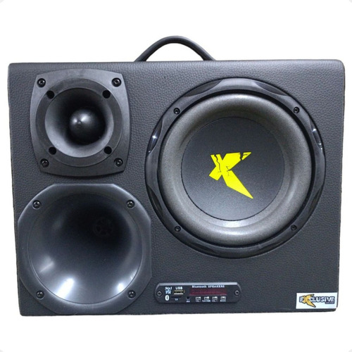 Caixa Exclusive Amplificada Bt 300w Trio 8 Bluetooth 1 Canal