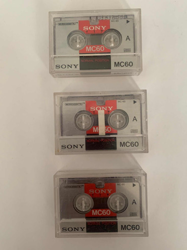 Micro Cassettes Sony Mc 60, Originales Made In Japan