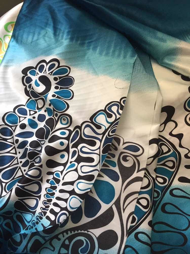 Imagen 4 de 10 de Tela Seda Estampada