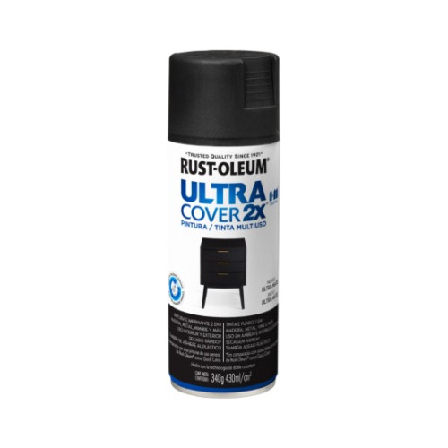 Aerosol U.cover Negro Ultra Mate 340gr Rust Oleum