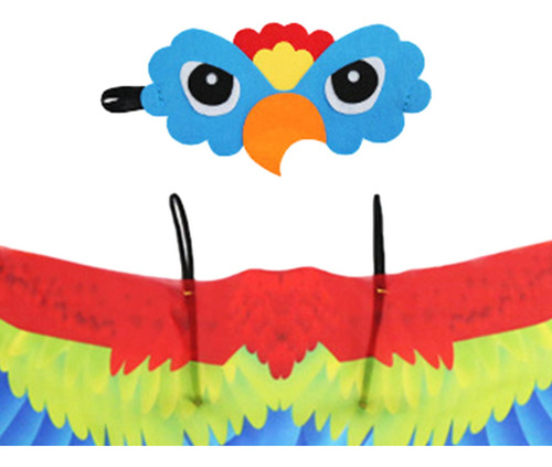 Conjunto De Disfraz De Pájaro Para Niños, Capa De Azul