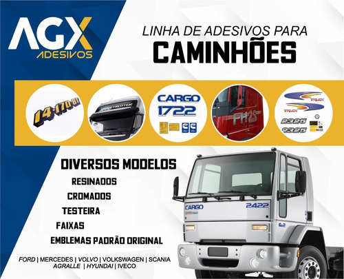 Kit Adesivos Compatível Vw 15-180 Worker Resinados R845