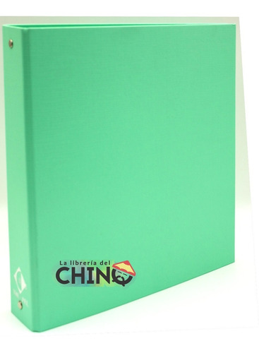 Carpeta Escolar 3 Anillos 40mm Pvc Colores Pastel Carta Color Verde menta