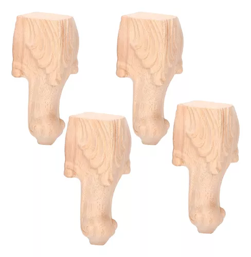 Patas de madera para muebles - 4 uds