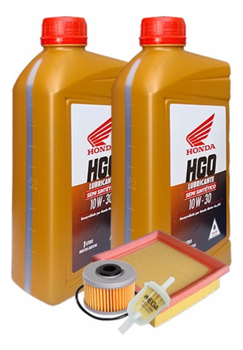 Kit Service 3 Filtros Honda Tornado Xr 250 + Semi Hgo 10w30