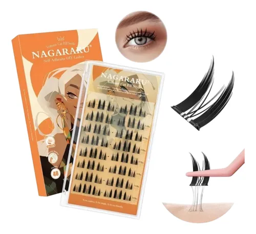 Nagaraku Extensiones De  Pestañas Adhesivas  Sunflower Style