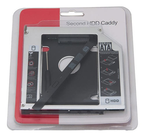 Adaptador Dvd P/ Hd Ou Ssd Sata Notebook Drive Caddy 12,7mm