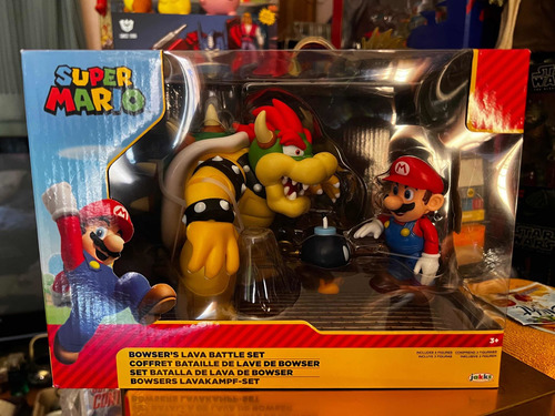 Super Mario Bros Bowser Batalla Lava Set Jakks Pacific (Usado)