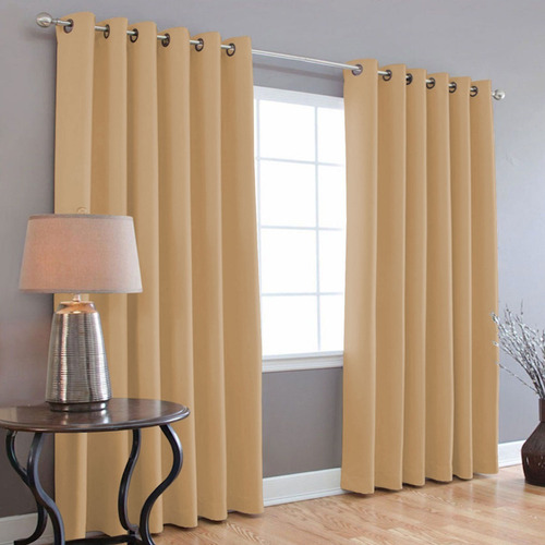 Imagen 2 de 7 de Cortinas Blackout 275cm Ancho X 215cm De Largo En 2 Paneles