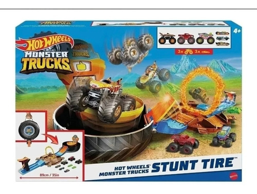 Pista Hot Wheels Juego Rueda De Acrobacias De Monster Truck.