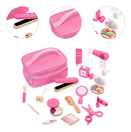Juega De Maquillaje De Belleza De Belleza De Madera Juego De