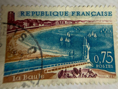 Sello Postal De Francia De 1967  La Baule 
