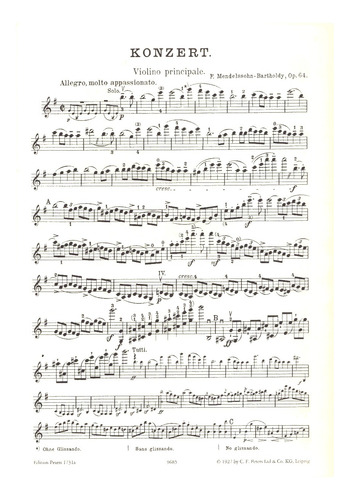F. Mendelssohn: Concerto In E Minor Op.64 For Violin And Orc