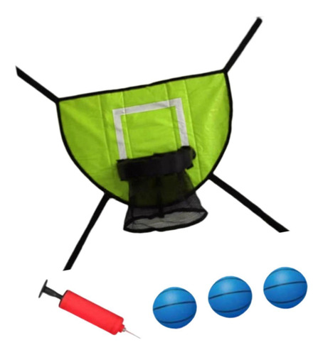 Juego De Aro De Baloncesto Para Trampolín, Baloncesto Azul