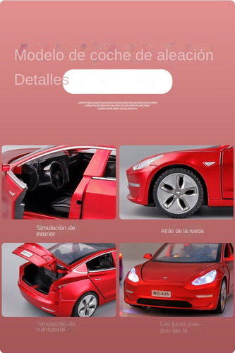 Compatible Con Tesla Model3 Coche Modelo Coche De Juguete